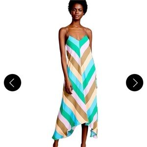 Tibi Julian Stripe Maxi Dress $695 size 12